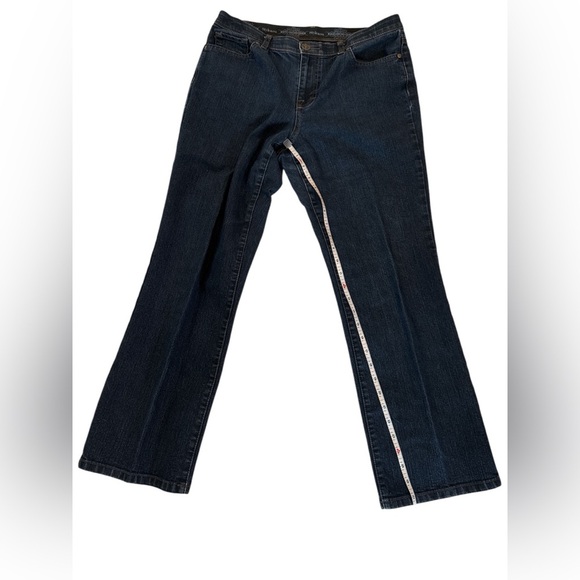 Style & Co Dark Wash Boot Cut Stretch Jeans Tummy Control Size 10S Curvy - Picture 4 of 10